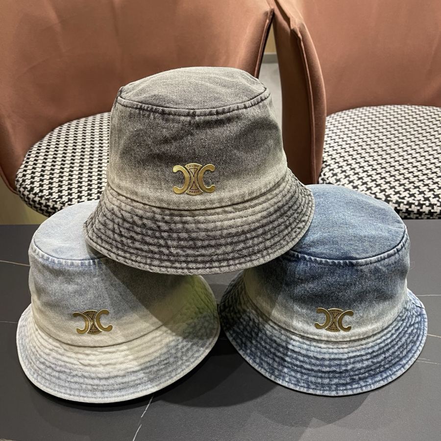 Celine hat Korean style gradient denim fisherman hat for women spring autumn fashion personality — 1:1 Replica For Sale — photo 7