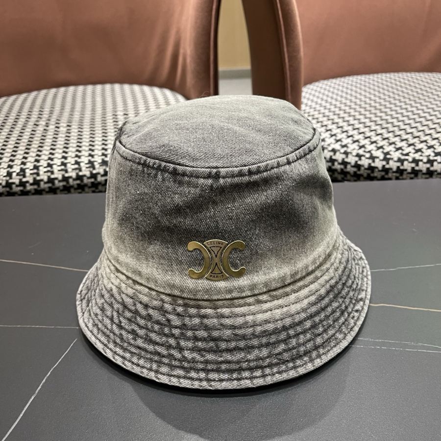 Celine hat Korean style gradient denim fisherman hat for women spring autumn fashion personality — 1:1 Replica For Sale — photo 2