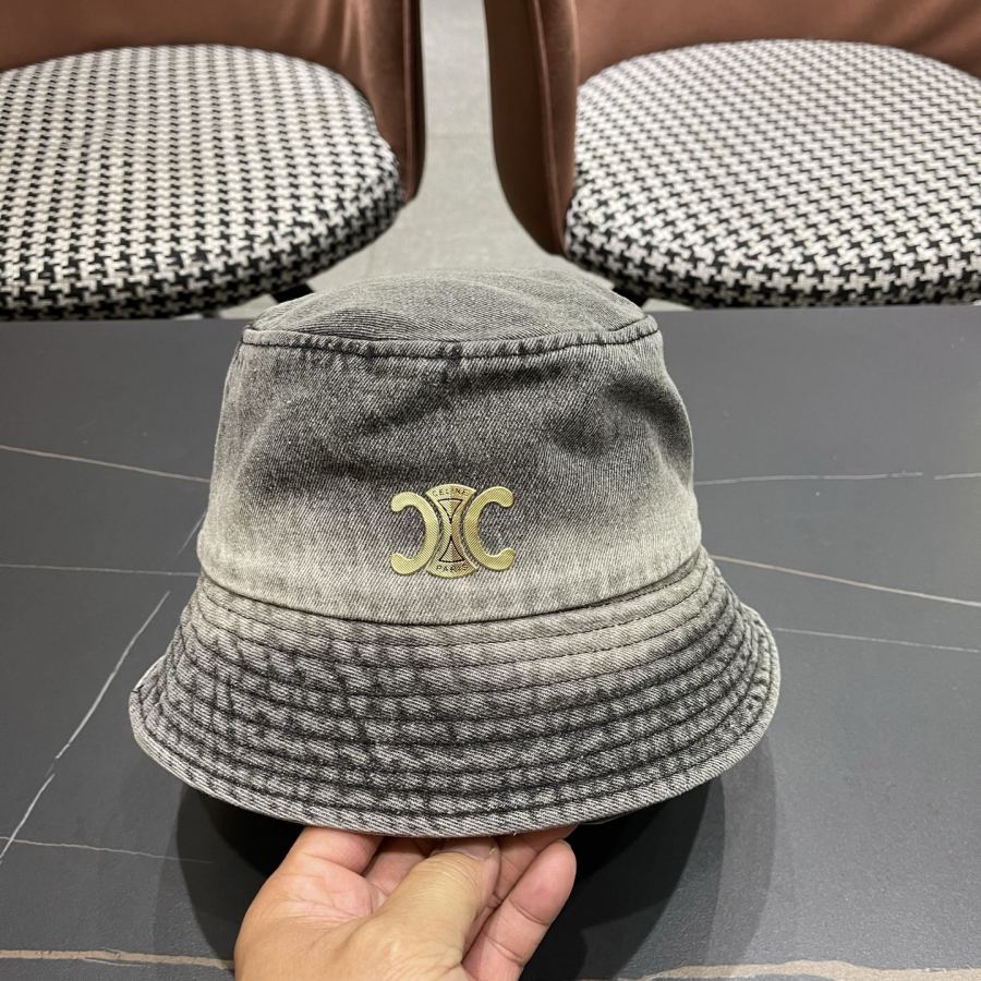 Celine hat Korean style gradient denim fisherman hat for women spring autumn fashion personality — 1:1 Replica For Sale — photo 9