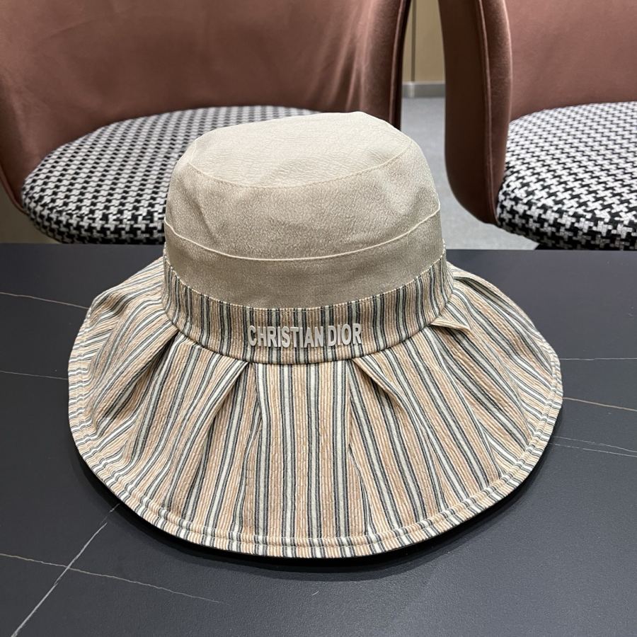 dior hat Dior fisherman hat women's high-end cross-tie bow hat women's Korean summer anti-UV large-brimmed — 1:1 Replica For Sale — photo 4
