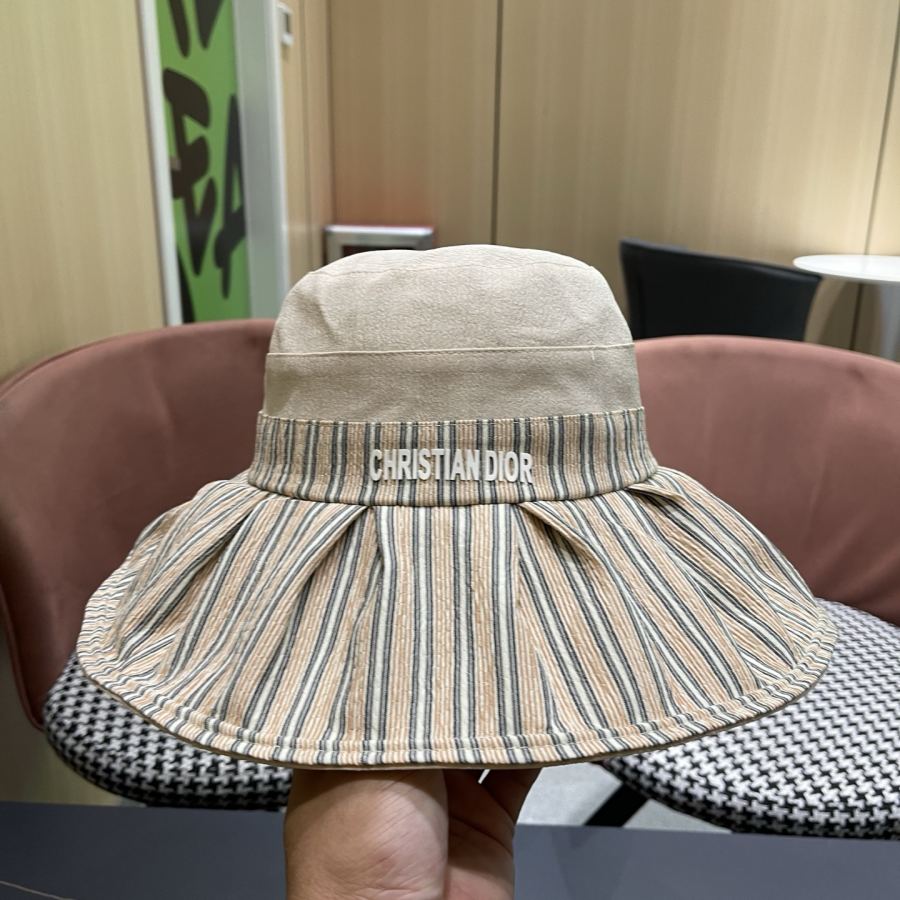dior hat Dior fisherman hat women's high-end cross-tie bow hat women's Korean summer anti-UV large-brimmed — 1:1 Replica For Sale — photo 8