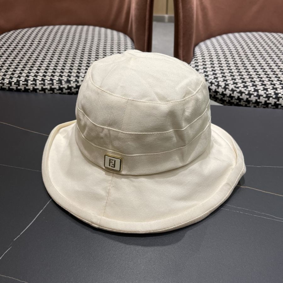 Fendi hat FENDI Beach Sun Hat Face Revealing Small Basin Hat Large Head Circumference Foldable Sun — AAA Quality Replica — photo 2