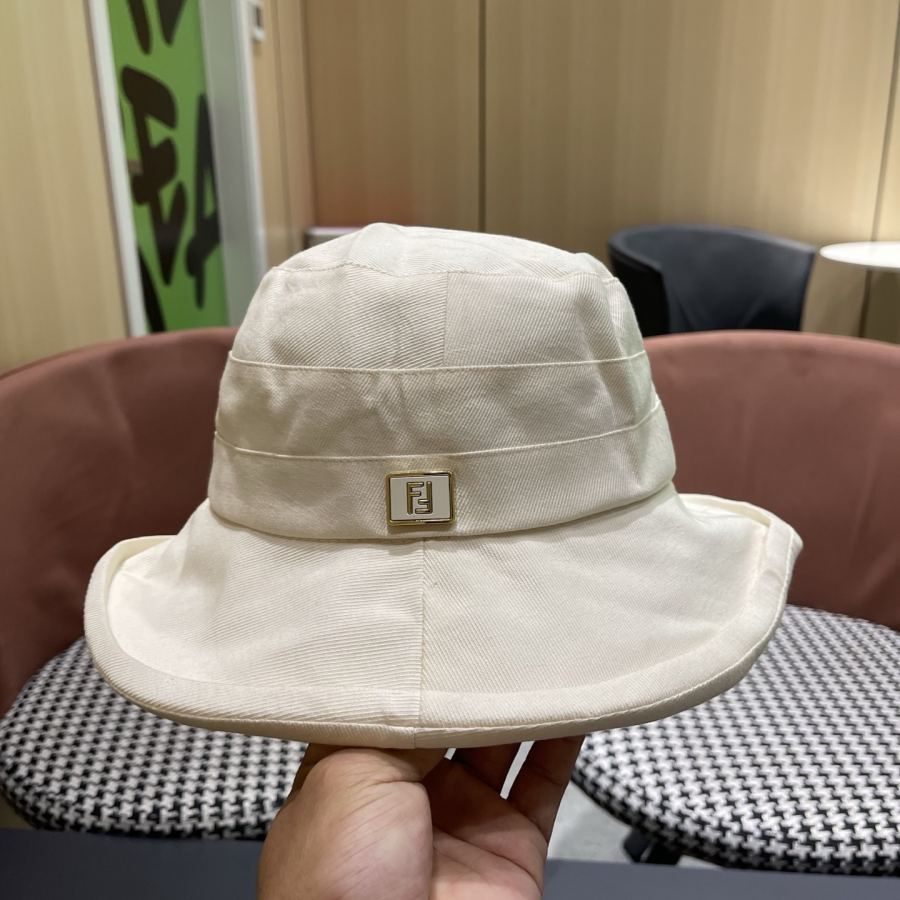 Fendi hat FENDI Beach Sun Hat Face Revealing Small Basin Hat Large Head Circumference Foldable Sun — AAA Quality Replica — photo 9