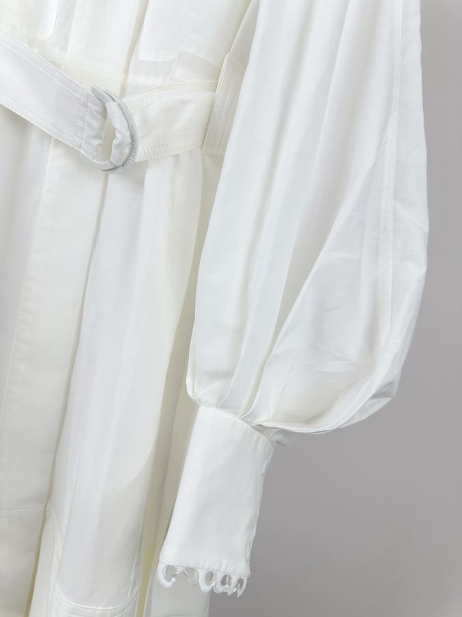 self-portrait Women The Illuminate Utility Midi Dress in Ivory, Spring 2025 Collection, Illumination — AAA Quality Replica — photo 4