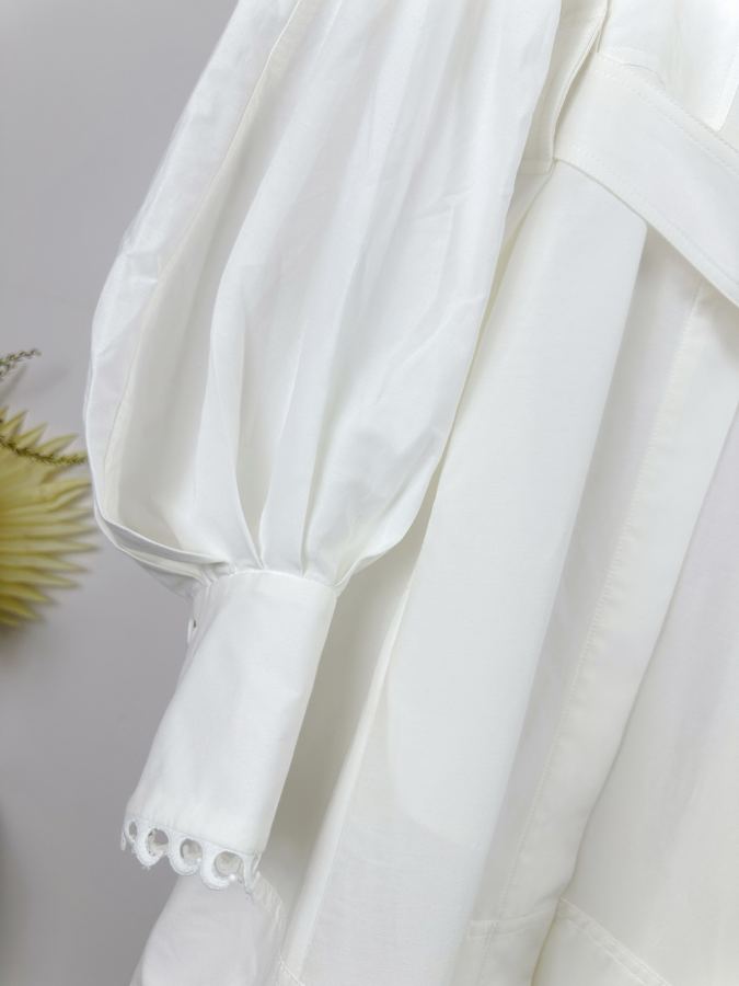 self-portrait Women The Illuminate Utility Midi Dress in Ivory, Spring 2025 Collection, Illumination — AAA Quality Replica — photo 5
