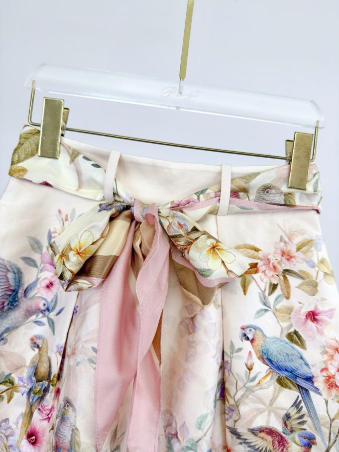 self-portrait Women The Rebellion Tuck Short in Cream Aviary from Cruise 2026 Collection, Twisted — 1:1 Replica