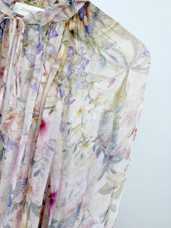 self-portrait Women The Rebellion Billow Blouse in Cream Aviary from Cruise 2026 Collection, Twisted — Premium Replica — photo 2