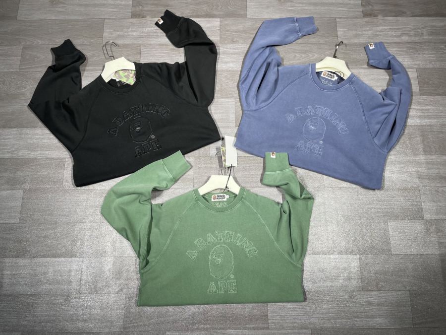 Bape Clothes S-XL OZXSWM113001 N BAPE WASHED EFFECT COLLEGE Bape 400 — Premium Replica — photo 7
