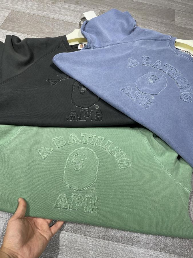 Bape Clothes S-XL OZXSWM113001 N BAPE WASHED EFFECT COLLEGE Bape 400 — Premium Replica — photo 13