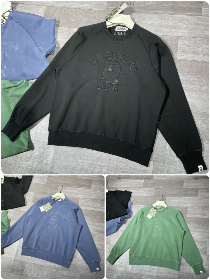 Bape Clothes S-XL OZXSWM113001 N BAPE WASHED EFFECT COLLEGE Bape 400 — Premium Replica — photo 6