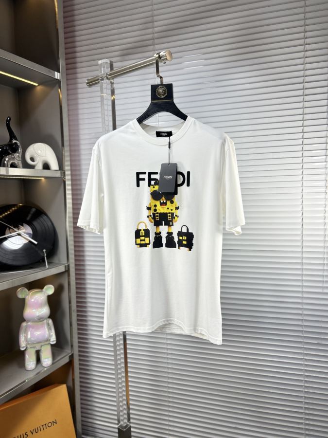 Fendi men Fend* ss26 T 220g logo M-XXXL — AAA Quality Replica — photo 2