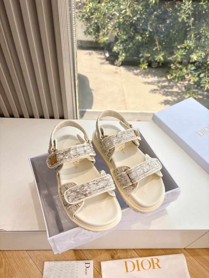 Dior women's shoes Purchasing-grade G133𝐃𝐢𝐎𝐑 Early Spring New loafers. The sandals you — Premium Replica
