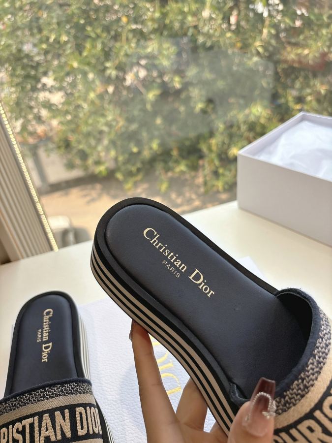 Dior women's shoes G133𝐃𝐢𝐎𝐑 Early Spring New loafers. The slippers and sandals you want — 1:1 Replica — photo 9