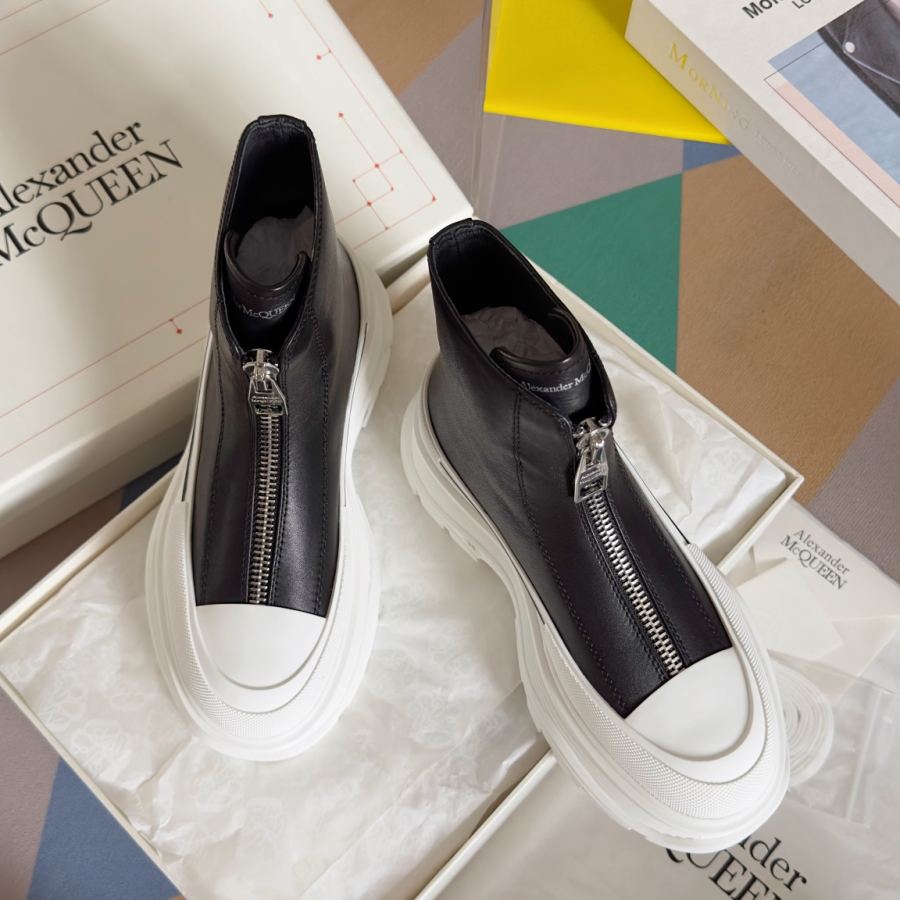 Alexander Mc Queen Women's Shoes Top Version: Zippered Women’s Men’s — Premium Replica