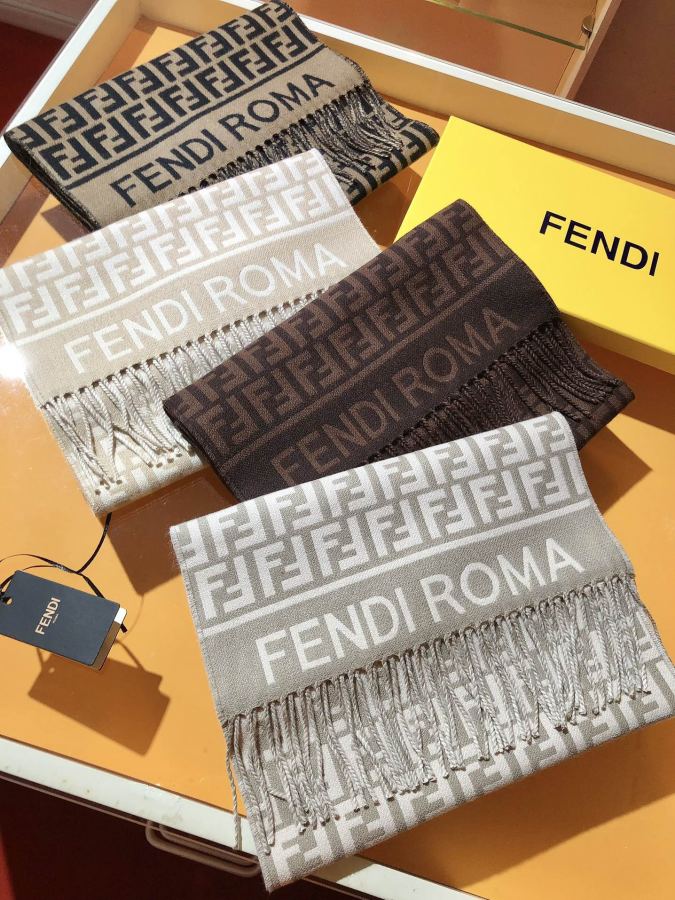 Fendi scarf RFD2409 FENDI FF 32 X200cm 80% 20% — 1:1 Replica — photo 9