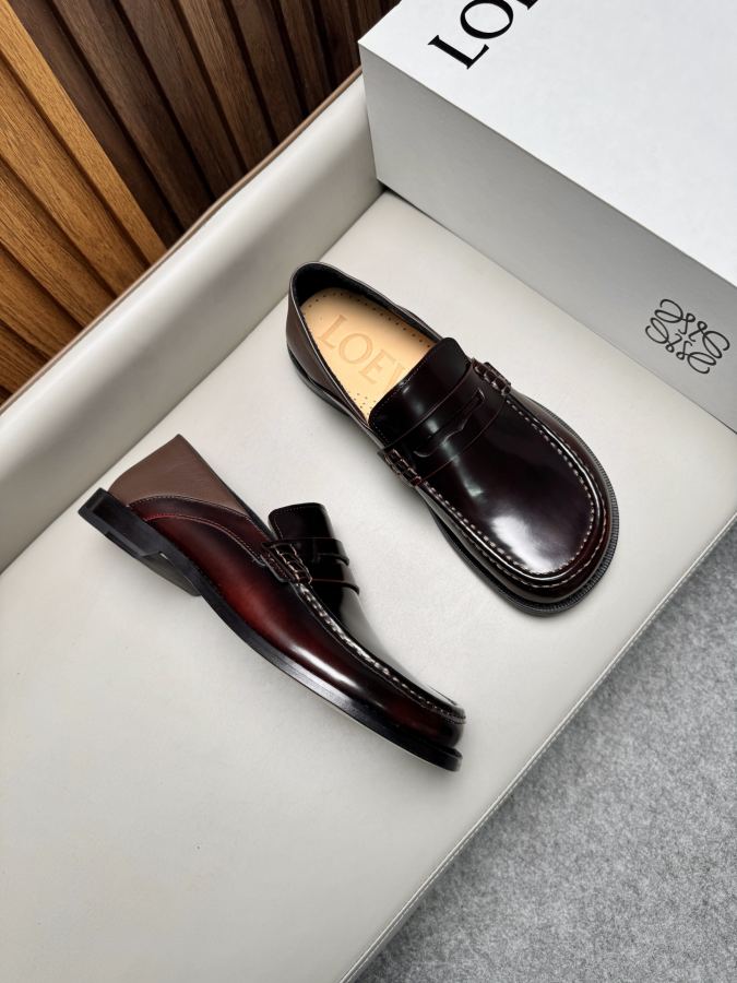 LOEWE women's shoes business leather shoes, imported cowhide fabric, water-dyed cowhide lining, — Premium Replica — photo 2