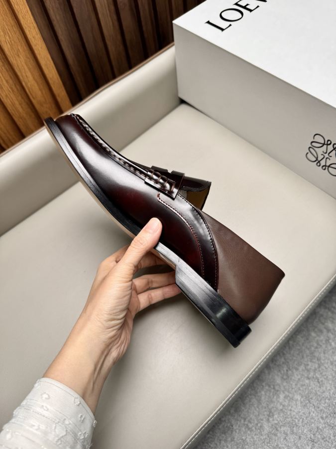 LOEWE women's shoes business leather shoes, imported cowhide fabric, water-dyed cowhide lining, — Premium Replica — photo 8