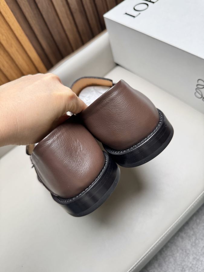 LOEWE women's shoes business leather shoes, imported cowhide fabric, water-dyed cowhide lining, — Premium Replica — photo 5