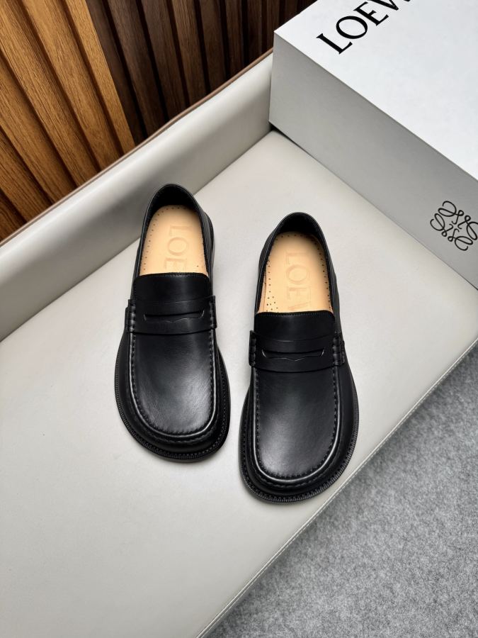 LOEWE women's shoes business leather shoes, imported cowhide fabric, water-dyed cowhide lining, — 1:1 Replica For Sale — photo 4