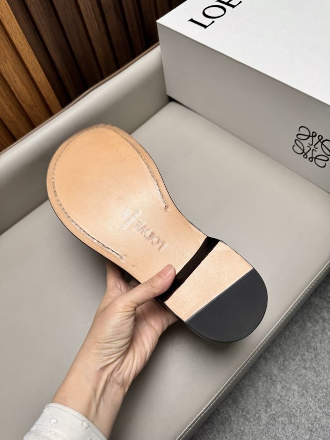 LOEWE women's shoes business leather shoes, imported cowhide fabric, water-dyed cowhide lining, — 1:1 Replica For Sale — photo 9