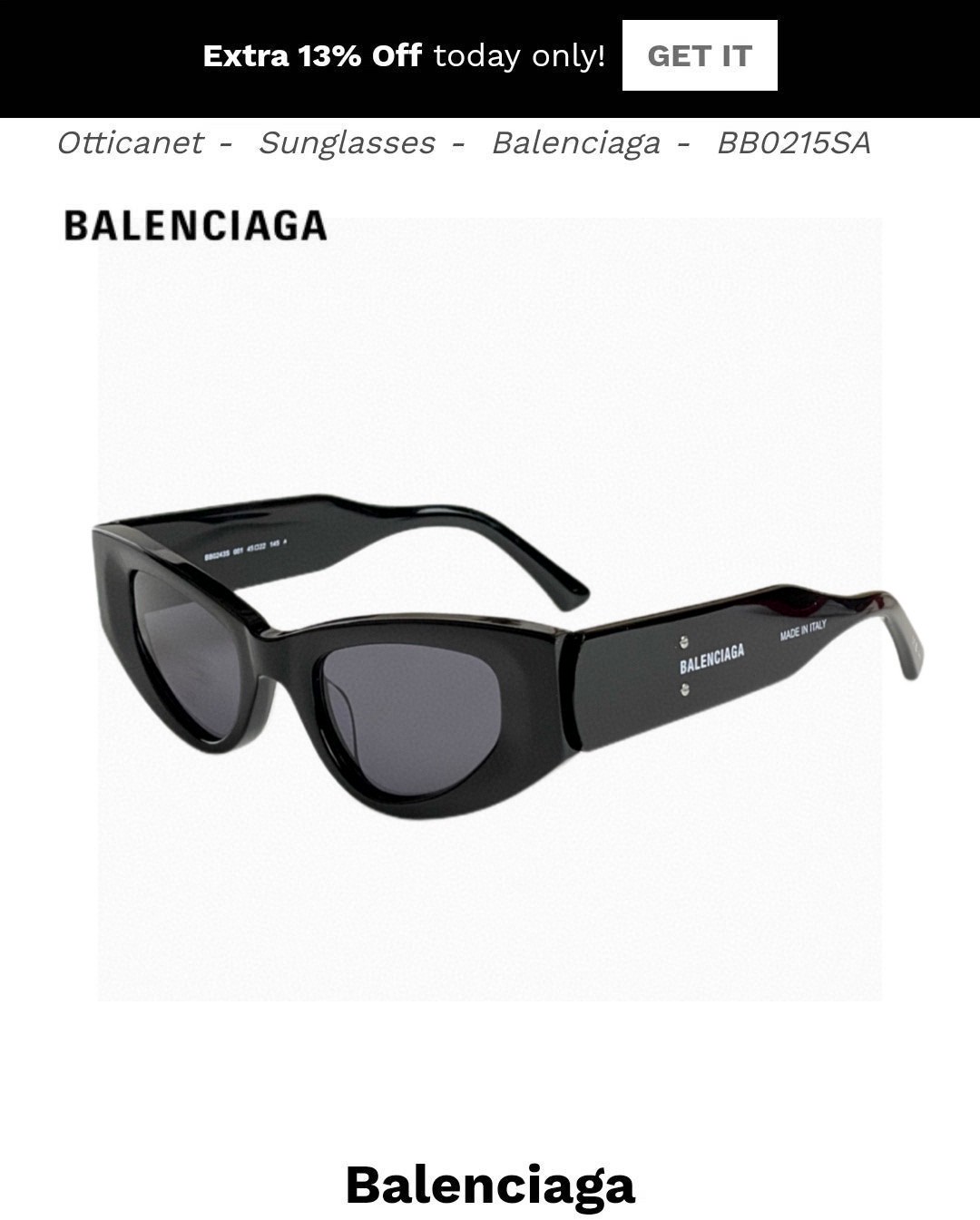 Óculos Balenciaga 2026 Novo — photo 3