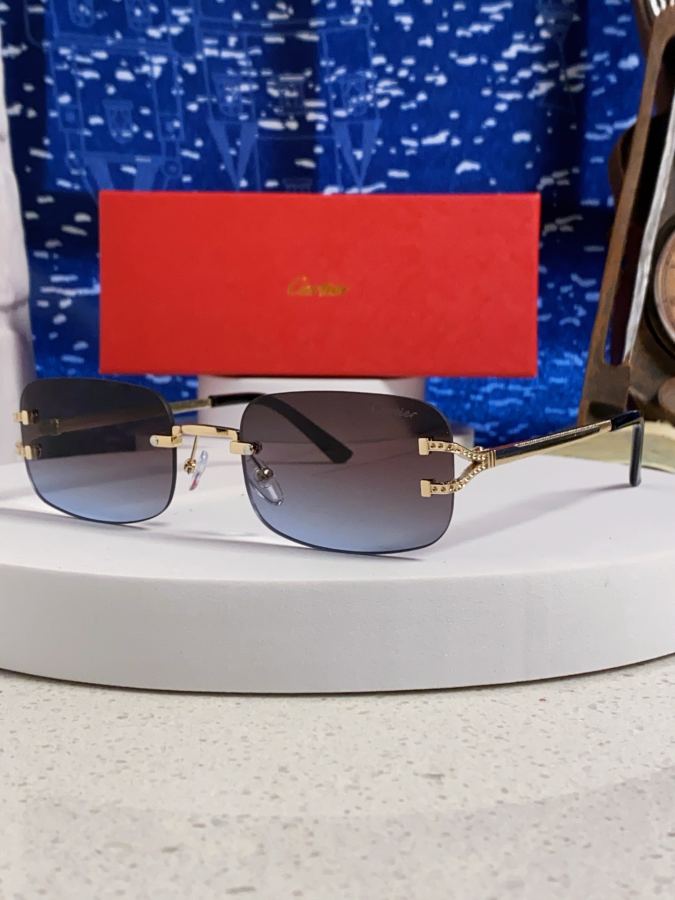 Cartier sunglasses Carter Cartier 2026 New hiphop — 1:1 Replica For Sale