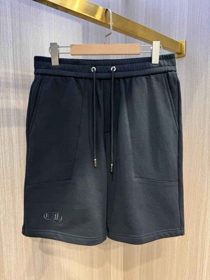 Chrome hearts men Crow heart 2026 spring/summer cross-stitch logo men's cotton casual shorts, drawstring — 1:1 Replica For Sale — photo 5