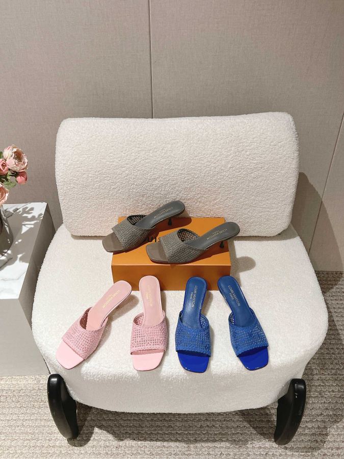LV women's shoes L’s mesh breathable mid-heeled sandals｜Summer limited style — Premium Replica — photo 10