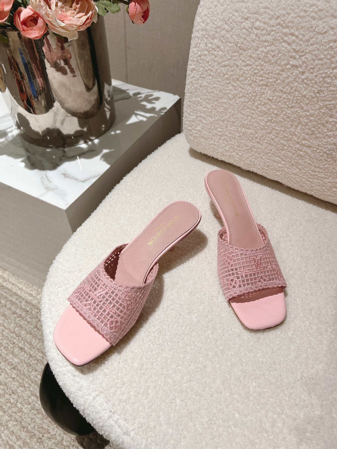 LV women's shoes L’s mesh breathable mid-heeled sandals｜Summer limited style — Premium Replica — photo 4