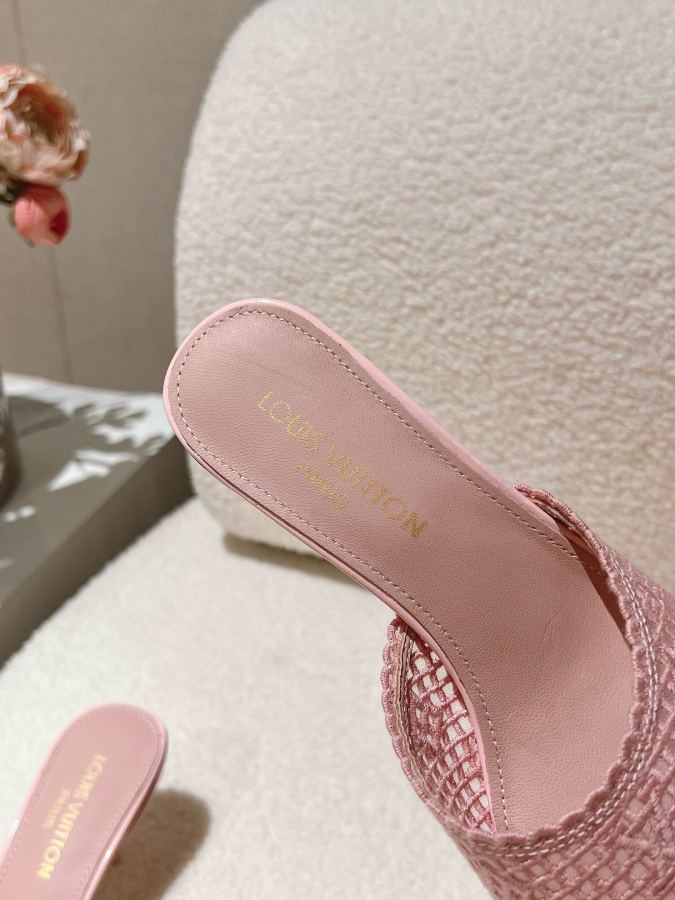 LV women's shoes L’s mesh breathable mid-heeled sandals｜Summer limited style — Premium Replica — photo 7