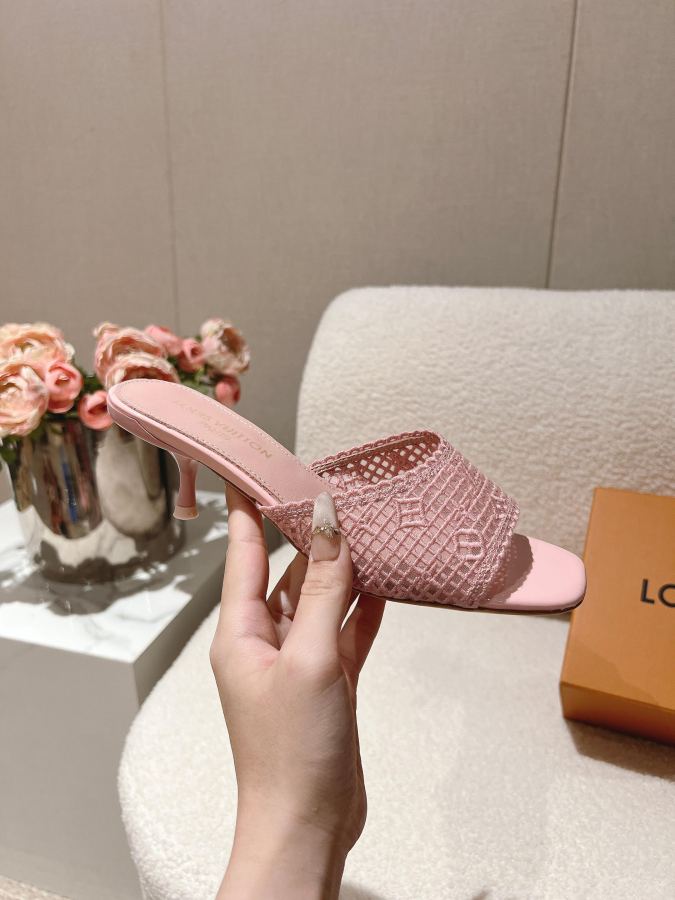 LV women's shoes L’s mesh breathable mid-heeled sandals｜Summer limited style — Premium Replica — photo 5