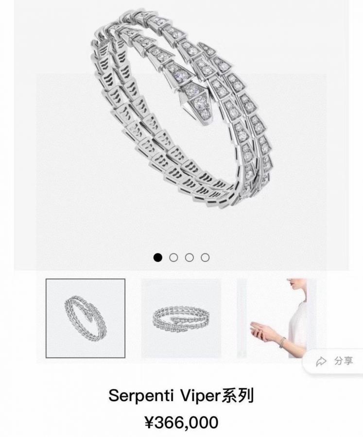 Bvlgari Jewelry Series BVLGARI Serpenti logo — 1:1 Replica — photo 2