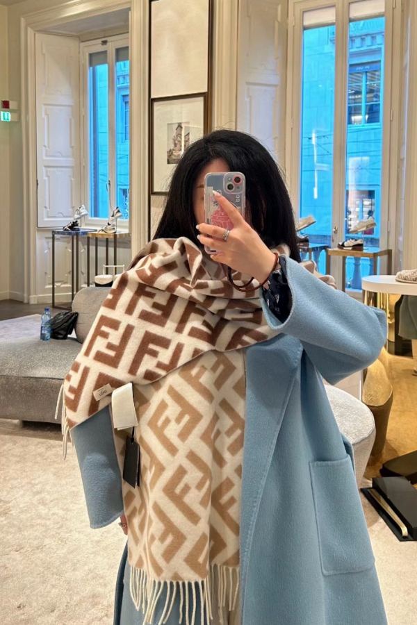 Fendi scarf Fendi FF Stefano Pilati FF 35 x180cm 8cmx2 — 1:1 Replica — photo 2
