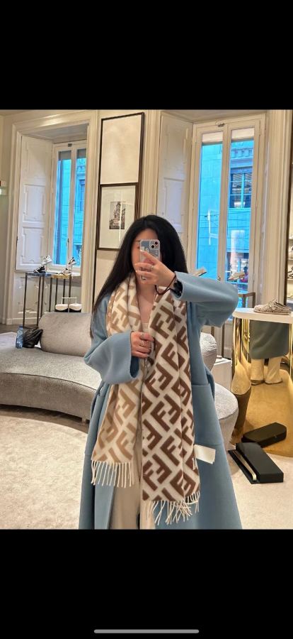 Fendi scarf Fendi FF Stefano Pilati FF 35 x180cm 8cmx2 — 1:1 Replica — photo 3