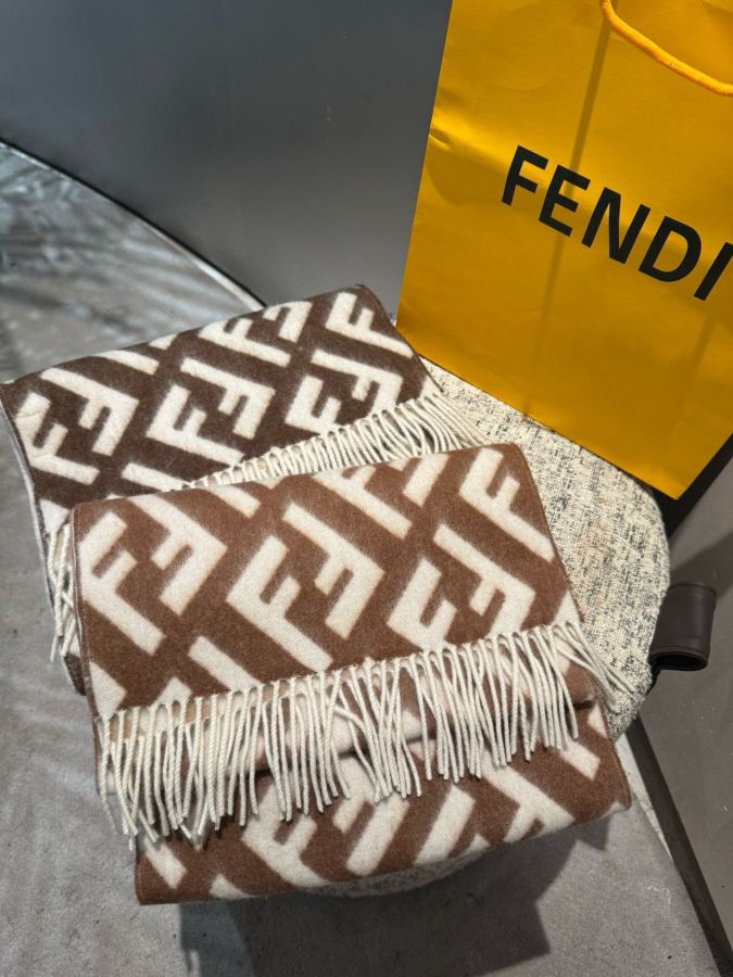 Fendi scarf Fendi FF Stefano Pilati FF 35 x180cm 8cmx2 — 1:1 Replica — photo 5