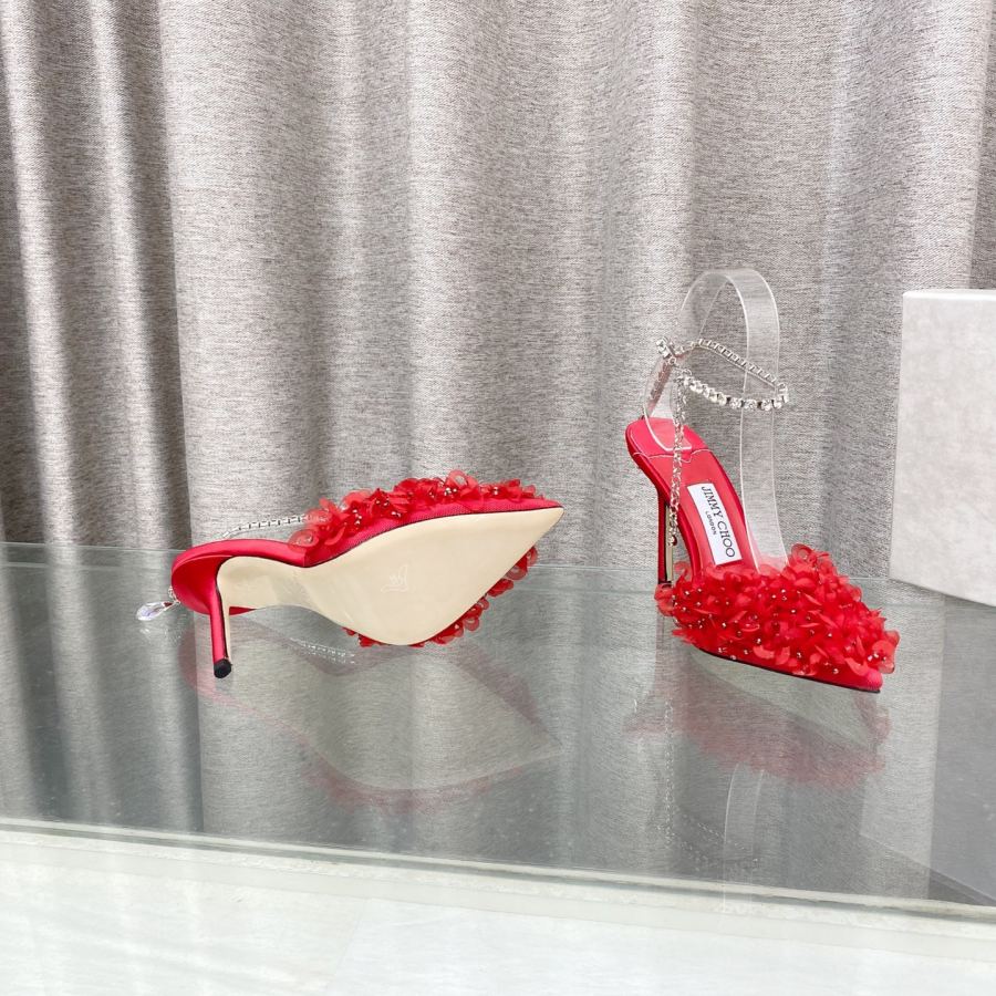 JIMMY women's shoes Jimmy Choo SAEDA Series “ ” 10cm | 8 5cm 35 — AAA Quality Replica — photo 9