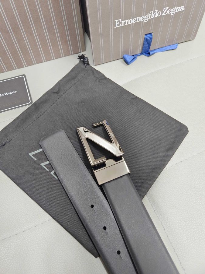 ZEGNA belt Zegna Italy genuine Gancio 3 5cm — Premium Replica — photo 2