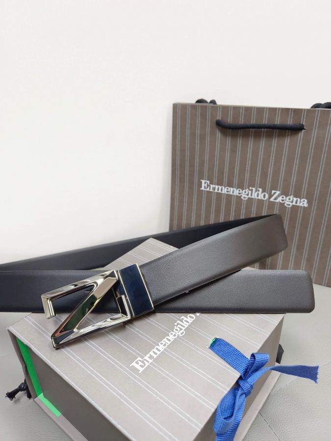 ZEGNA belt Zegna Italy genuine Gancio 3 5cm — Premium Replica — photo 6