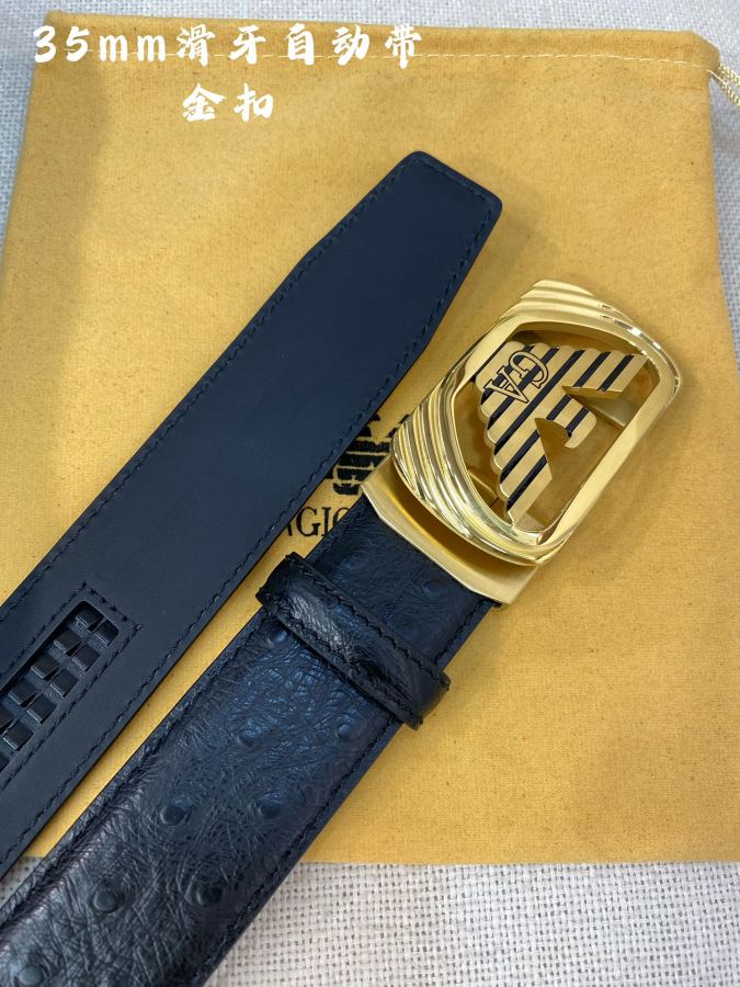 ARMANI belt Armani men's automatic belt - width 35 MM 316 fine steel buckle, exquisitely crafted, — AAA Quality Replica — photo 4