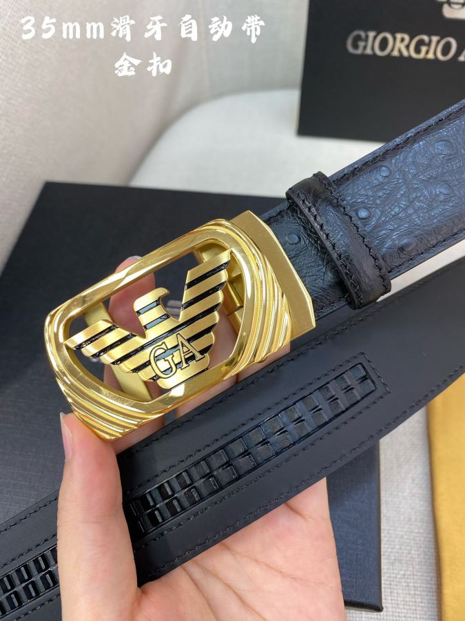 ARMANI belt Armani men's automatic belt - width 35 MM 316 fine steel buckle, exquisitely crafted, — AAA Quality Replica — photo 5