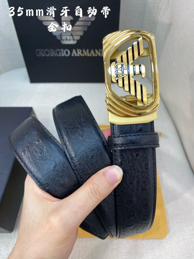 ARMANI belt Armani men's automatic belt - width 35 MM 316 fine steel buckle, exquisitely crafted, — AAA Quality Replica — photo 6