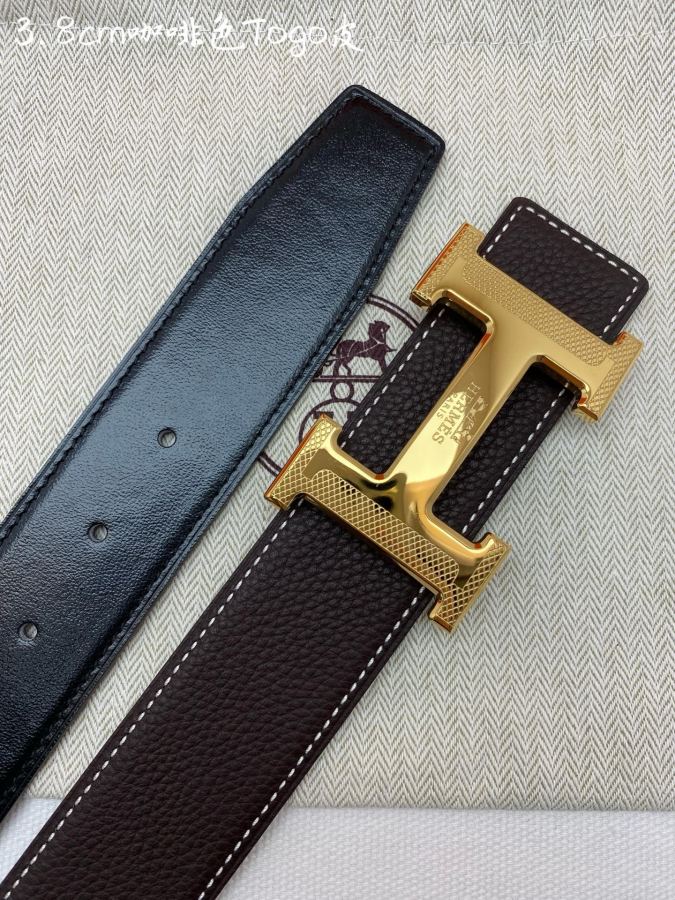 HERMES belt Hermes-H BELT BUCKLE & REVERSIBLE LEATHER STR Amm Hermes epsom — AAA Quality Replica — photo 3