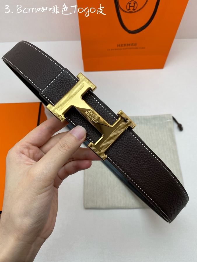 HERMES belt Hermes-H BELT BUCKLE & REVERSIBLE LEATHER STR Amm Hermes epsom — AAA Quality Replica — photo 2
