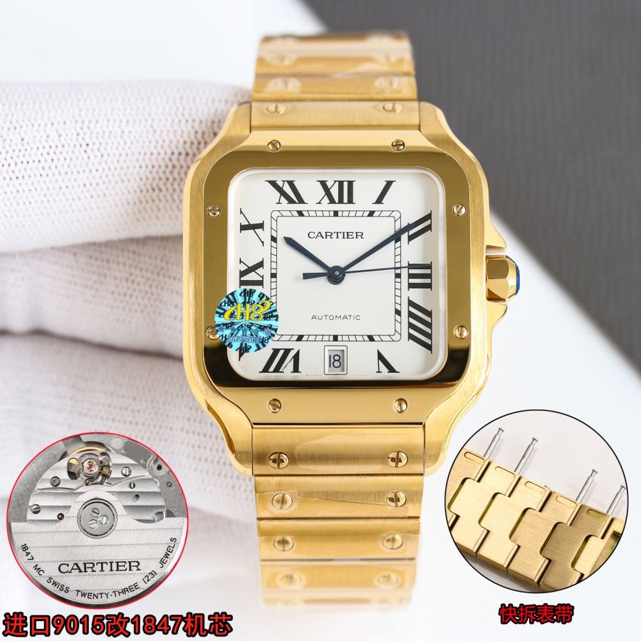 Cartier Watches Cartier Santos watch, a model of mature charm — Premium Replica — photo 5