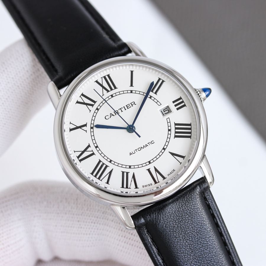 Cartier Watches ] Cartier RONDE DE CARTIER ⌚ 9015 40 30 316 L — 1:1 Replica — photo 3
