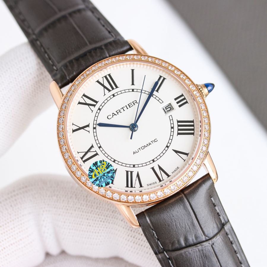 Cartier Watches ] Cartier RONDE DE CARTIER ⌚ 9015 40 30 316 L — 1:1 Replica — photo 7