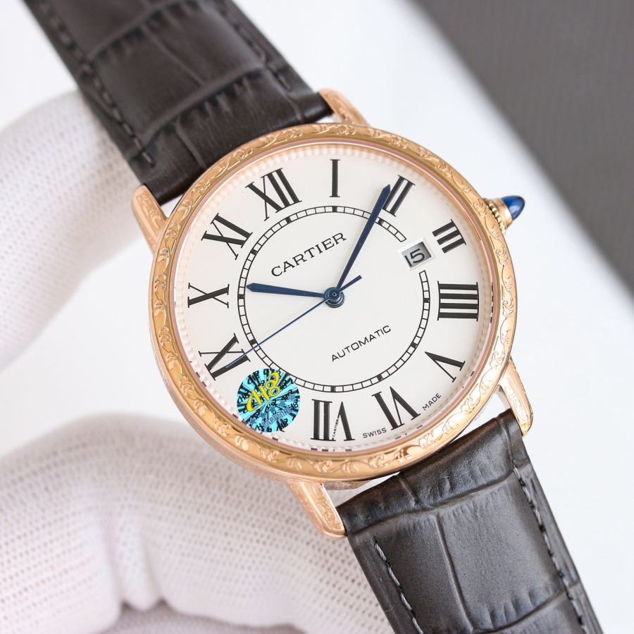 Cartier Watches ] Cartier RONDE DE CARTIER ⌚ 9015 40 30 316 L — 1:1 Replica — photo 8