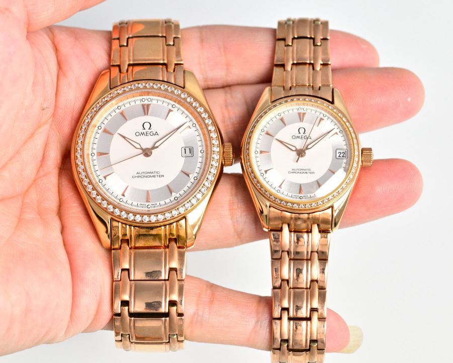 Omega Watches Omega Couple Watches 8215 39mm/10mm 31mm/10mm 316 L — Premium Replica — photo 2