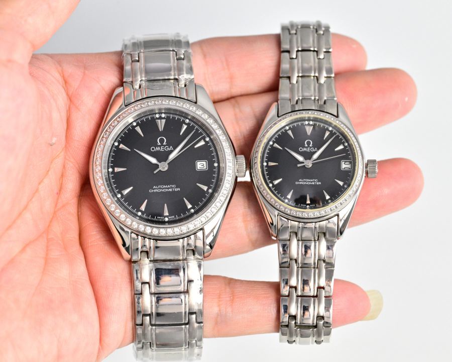 Omega Watches Omega Couple Watches 8215 39mm/10mm 31mm/10mm 316 L — Premium Replica — photo 4