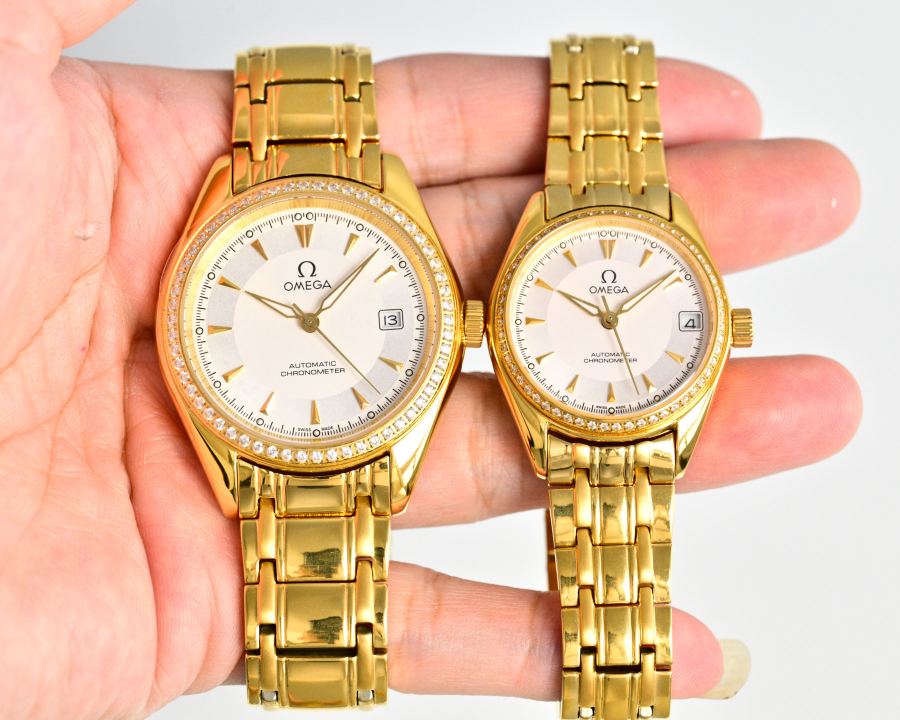 Omega Watches Omega Couple Watches 8215 39mm/10mm 31mm/10mm 316 L — Premium Replica — photo 2